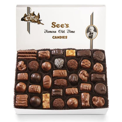 See's Candies Assorted Chocolates (1 Pound (Pack of 1), White Gift Wrap)