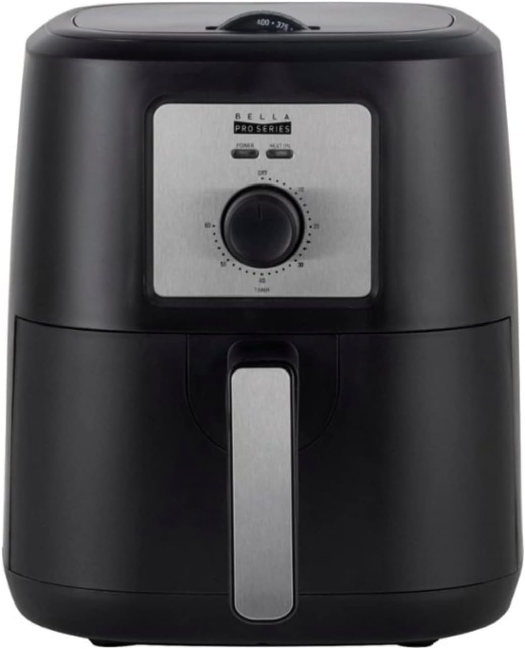 Bella Pro Series - 4.2-qt. Analog Air Fryer - Black