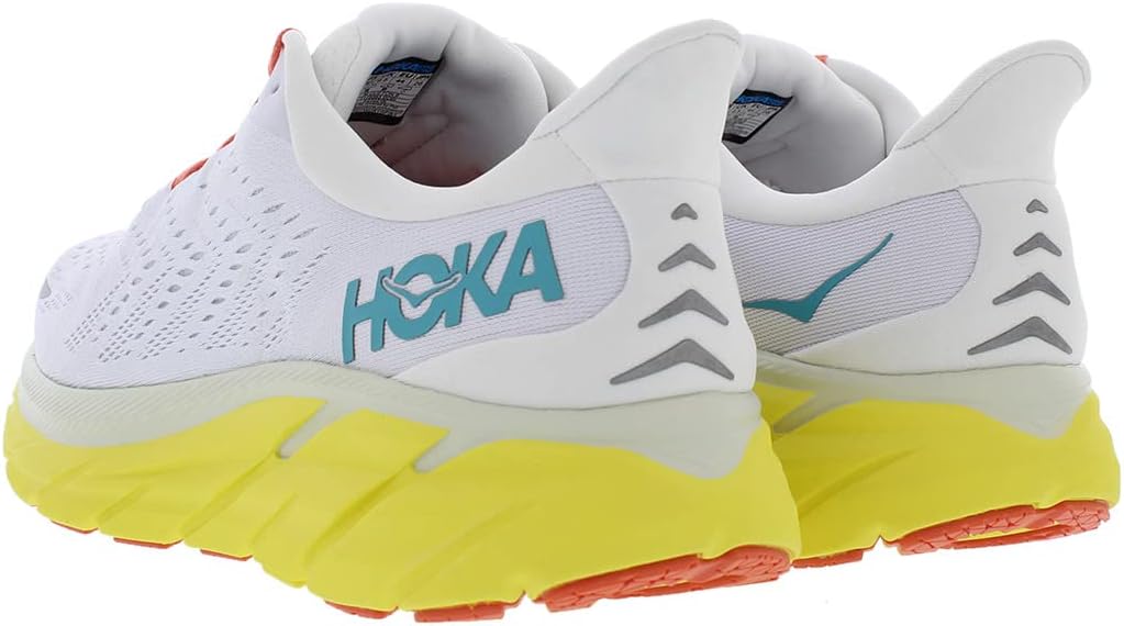HOKA ONE ONE Clifton 8 Mens Shoes Size 13, Color: Blanc De Blanc/Illuminating