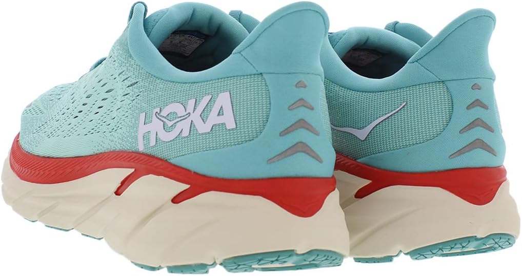 HOKA ONE ONE Clifton 8 Womens Shoes Size 9.5, Color: Aquarelle/Eggshell Blue