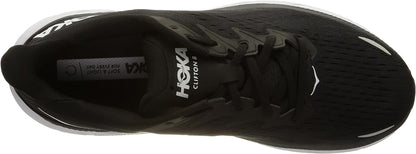 HOKA ONE ONE Women's Running Shoes, Black White, 7 US