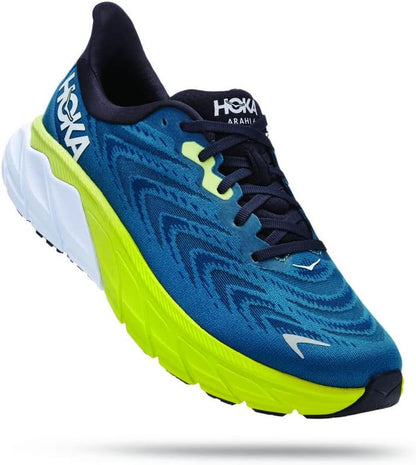 HOKA ONE ONE Men's Gymnastics Shoes Running, Blue Graphite Blue Coral, 11 US