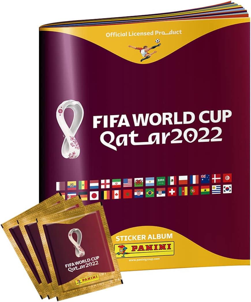 Panini Official FIFA World Cup Qatar 2022 Two Sticker Boxes (500 Stickers Total)