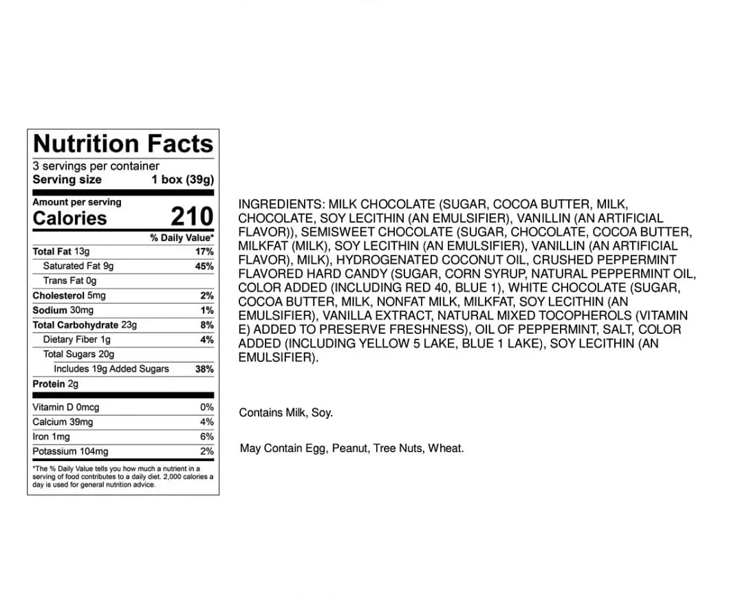 Frango Assorted Mint Chocolates: Mint, Candy Cane, and Mint Chocolate Trio, 1.4 oz Each