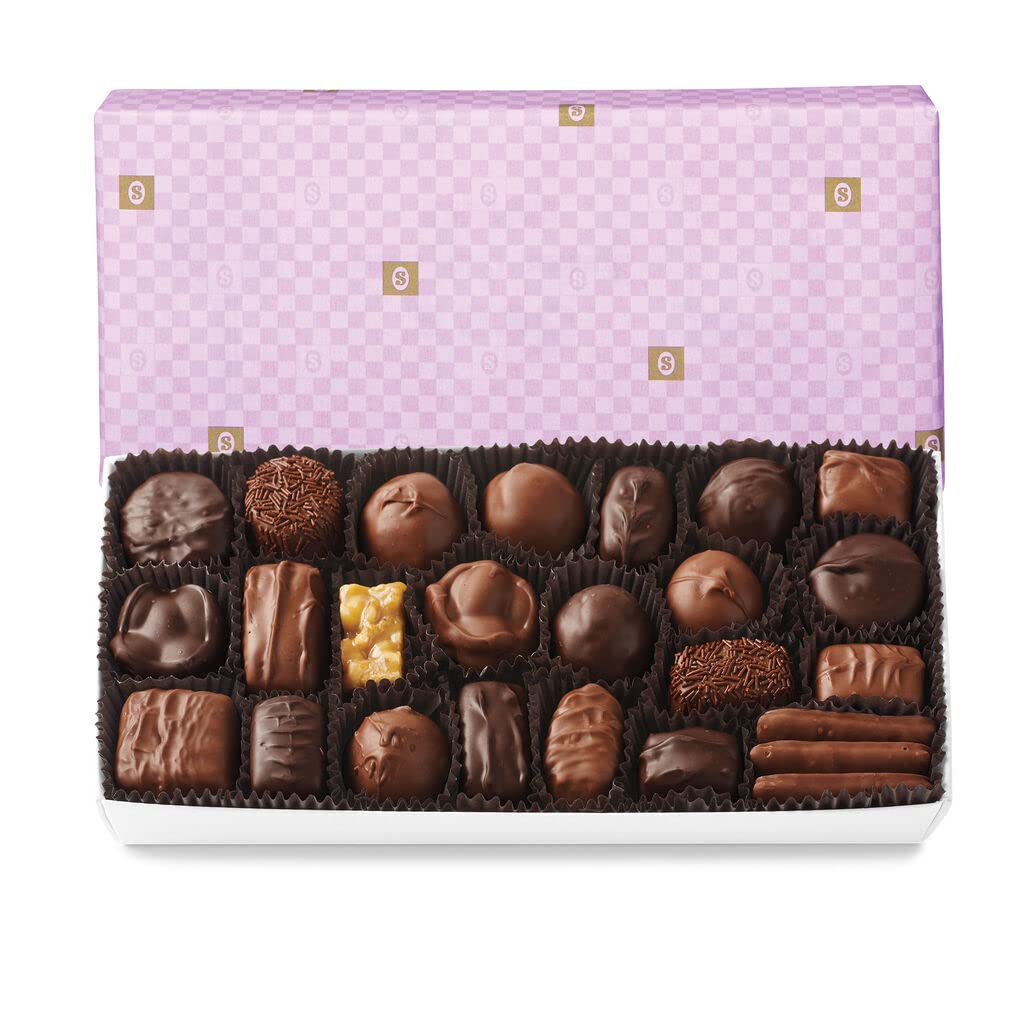 See's Candies Assorted Chocolates (1 Pound (Pack of 1), White Gift Wrap)