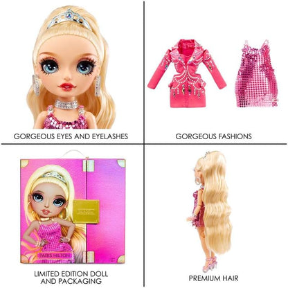 Rainbow High Premium Edition- Paris Hilton Collector Doll- 11 inch, 2022 Fashion Doll with Blond Hair, 2 Gorgeous Outfits to Mix & Match and Premium Doll Accessories. Great Gift and Collectors!