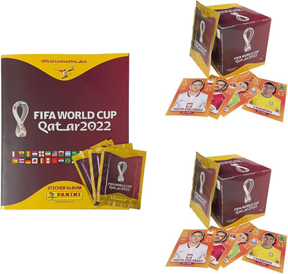 Panini Official FIFA World Cup Qatar 2022 Two Sticker Boxes (500 Stickers Total)