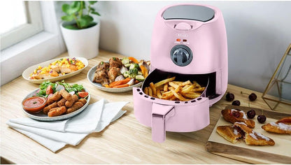 Bella 2-Quart Electric Air Fryer, Pink Matte