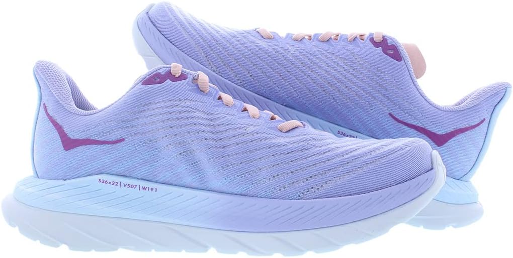 HOKA ONE ONE Mach 5 Womens Shoes Size 8, Color: Baby Lavender/Summer Song