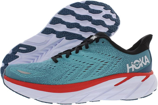 HOKA ONE ONE Clifton 8 Mens Shoes Size 10.5, Color: Real Teal/Aquarelle