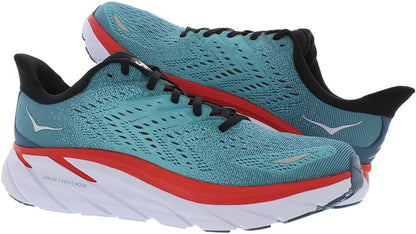 HOKA ONE ONE Clifton 8 Mens Shoes Size 10.5, Color: Real Teal/Aquarelle