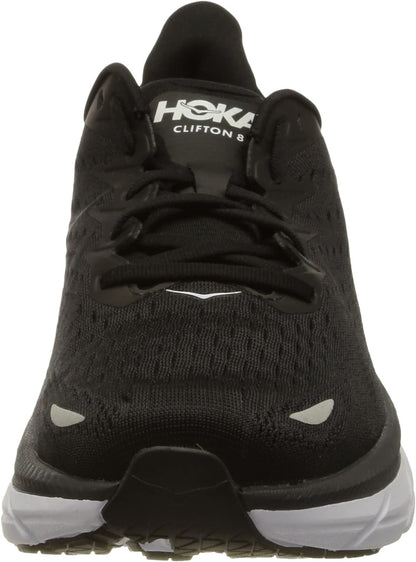 HOKA ONE ONE Women's Running Shoes, Black White, 7 US