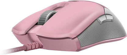 Razer Viper Ultralight Ambidextrous Wired Gaming Mouse: 2nd Gen Optical Mouse Switches - 16K DPI Optical Sensor - Chroma RGB Lighting - 8 Programmable Buttons - Drag-Free Cord - Quartz Pink