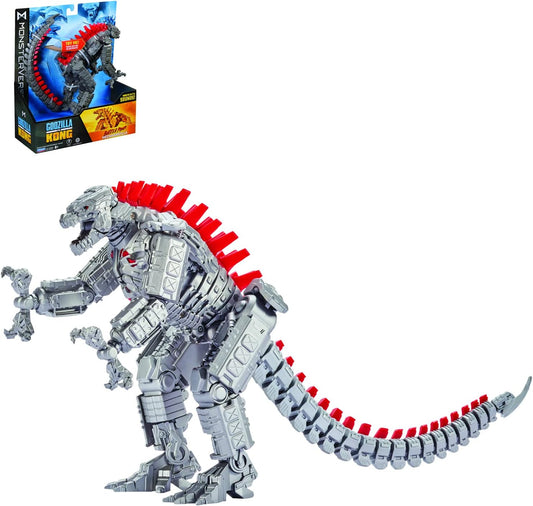 MonsterVerse MNG10000 Godzilla vs Kong 7" Deluxe Figures with Sounds-Battle Roar Mechagodzilla, Multi Colour, 7 Inch