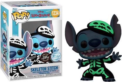 Funko POP! Disney Lilo & Stitch #1234 - Skeleton Stich Glow Chase - Exclusive Collectible Vinyl Figure
