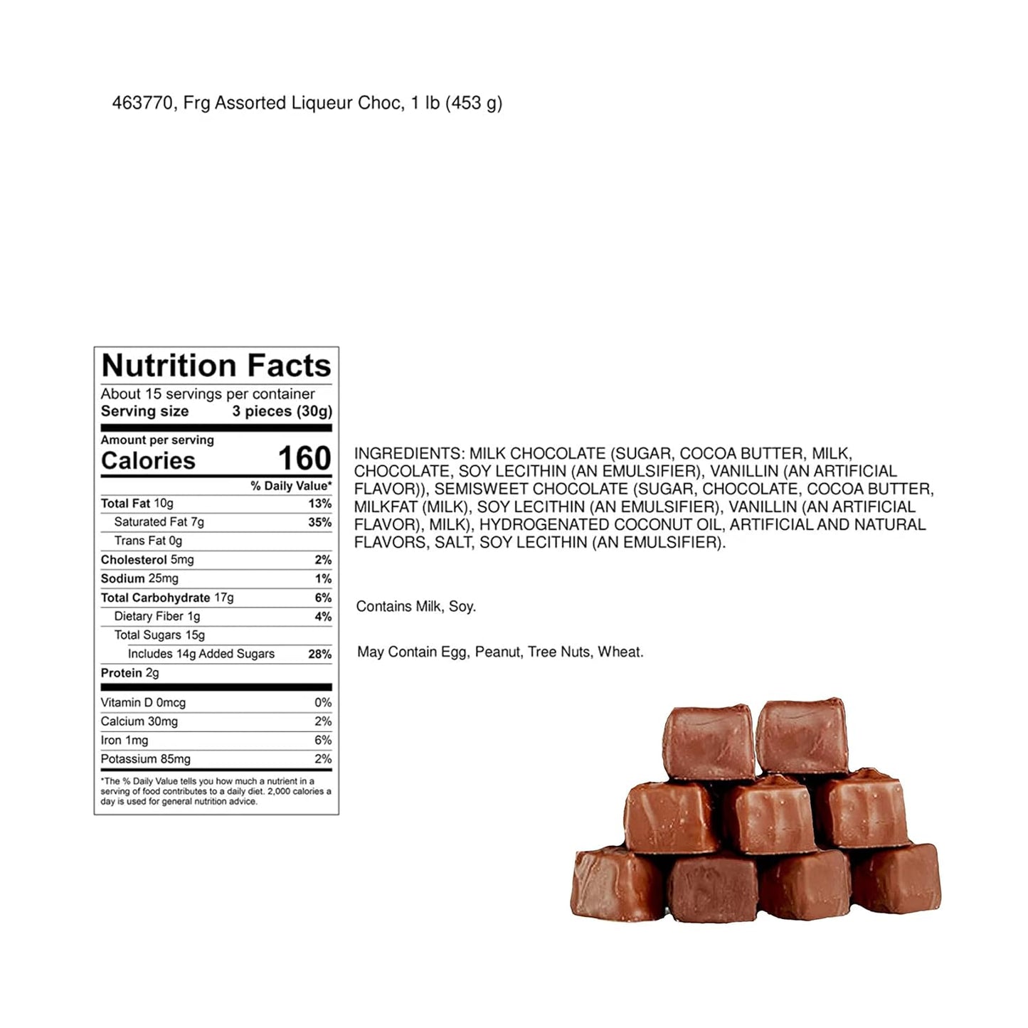 Frango Chocolates, 45-Pc. Assorted Liqueurs Limited Edition Box of Chocolates, 1pounds