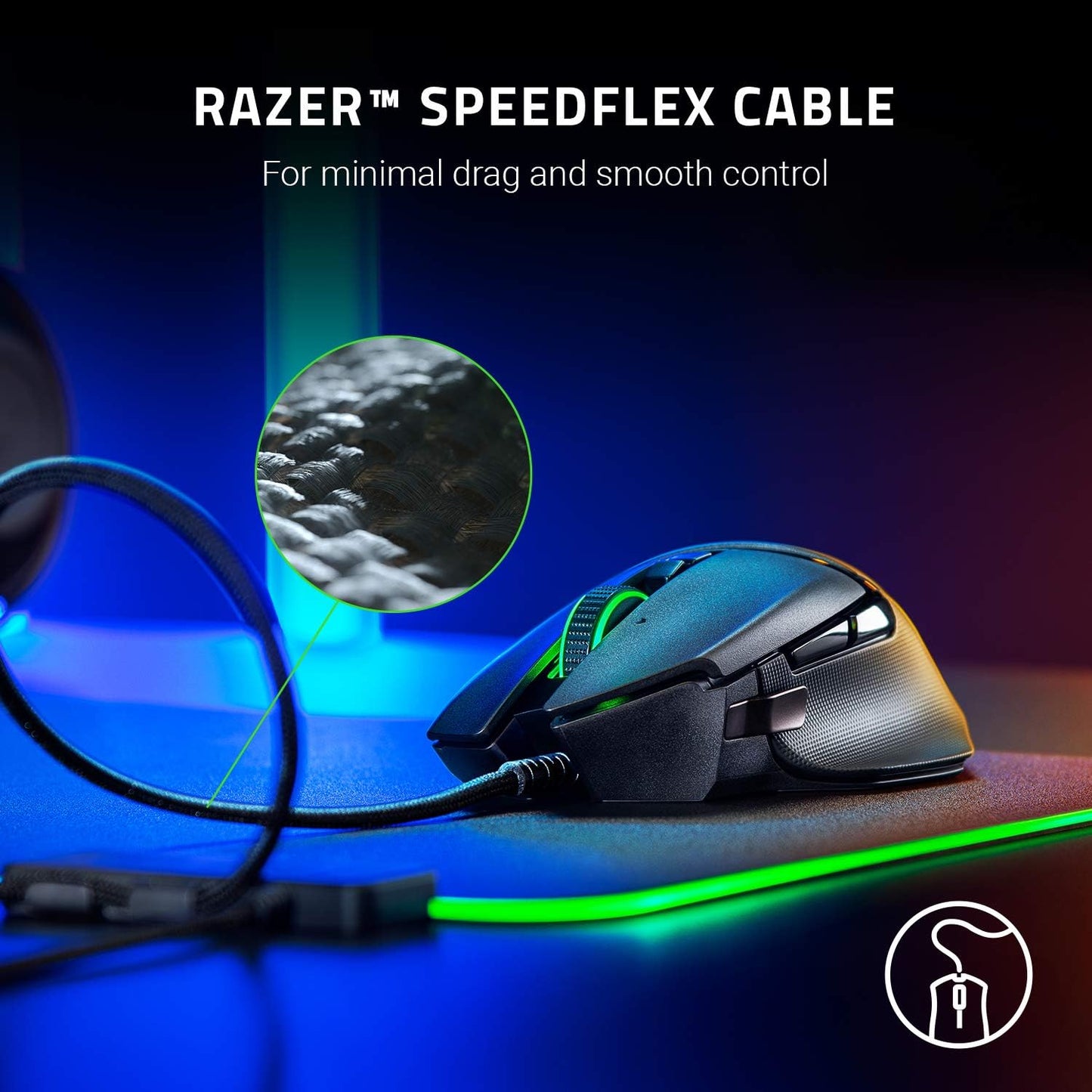 Razer Basilisk V2 - FPS Gaming Mouse (Gaming Mouse with New 20,000 DPI Focus + Optical Sensor, 5G, Removable Dpi Switch and Customizable Scroll Wheel, RGB Chroma and USB) Black