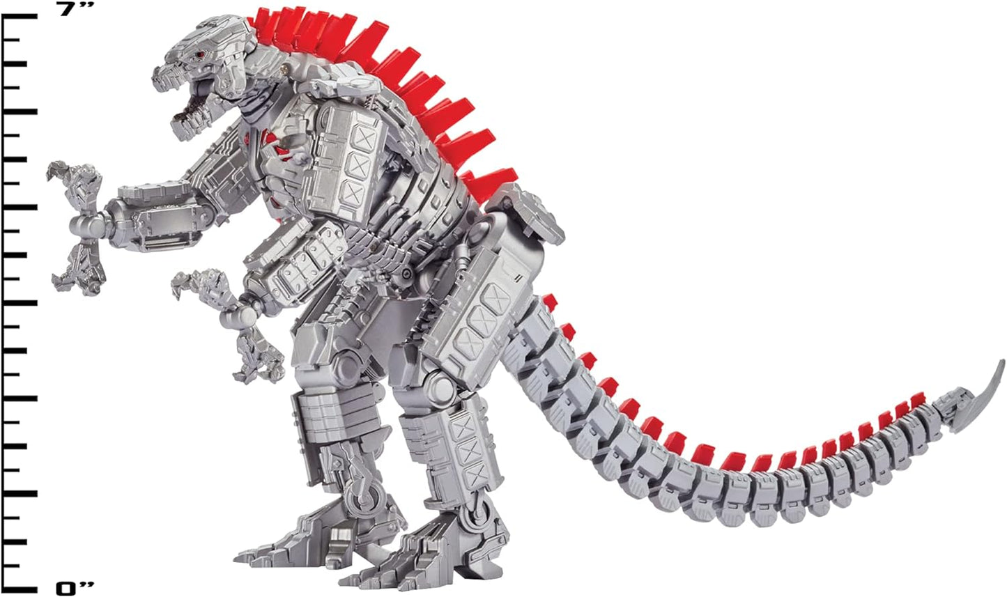 MonsterVerse MNG10000 Godzilla vs Kong 7" Deluxe Figures with Sounds-Battle Roar Mechagodzilla, Multi Colour, 7 Inch