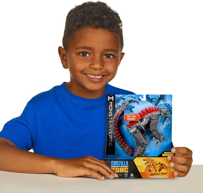 MonsterVerse MNG10000 Godzilla vs Kong 7" Deluxe Figures with Sounds-Battle Roar Mechagodzilla, Multi Colour, 7 Inch