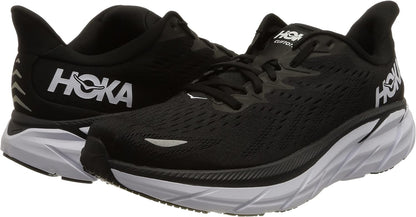 HOKA ONE ONE Women's Running Shoes, Black White, 7 US