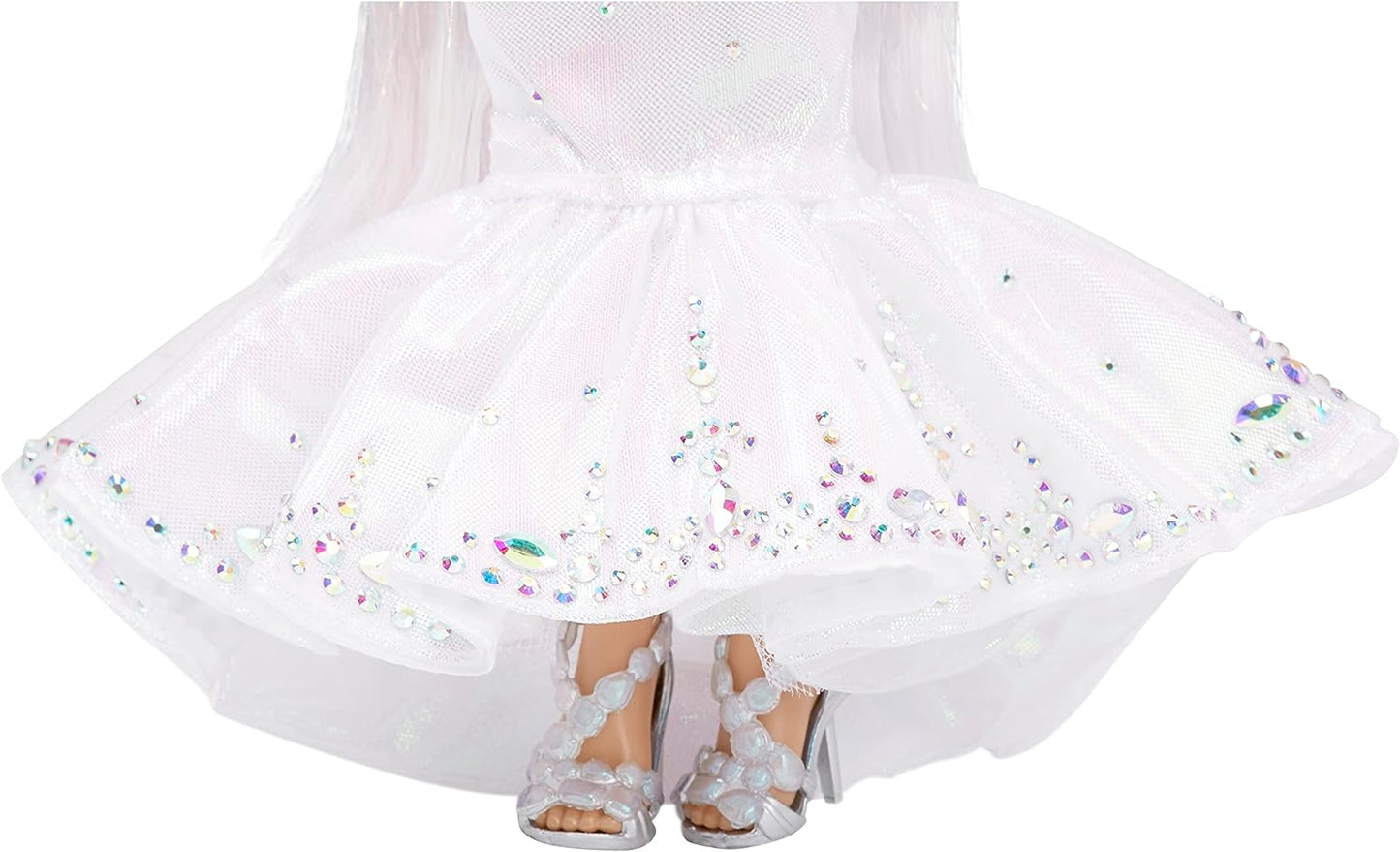 Rainbow High Holiday Edition Collector Doll 11"- 2022 Roxie Grand Posable Fashion Doll with Multicolor Hair, in Diamond & Iridescent Designer Gown Including Premium Doll Accessories. Great Gift