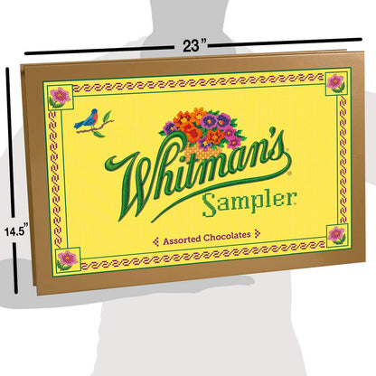 Russell Stover Whitman's Sampler Chocolate Box Assortment Box, An Assortment of Nutty, Chewy, Creamy Crispy Milk Chocolate Covered Candies and Dark Chocolate Covered Candies, 24 Ounce
