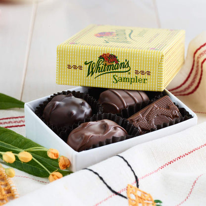 Russell Stover Whitman's Sampler Chocolate Box Assortment Box, An Assortment of Nutty, Chewy, Creamy Crispy Milk Chocolate Covered Candies and Dark Chocolate Covered Candies, 24 Ounce