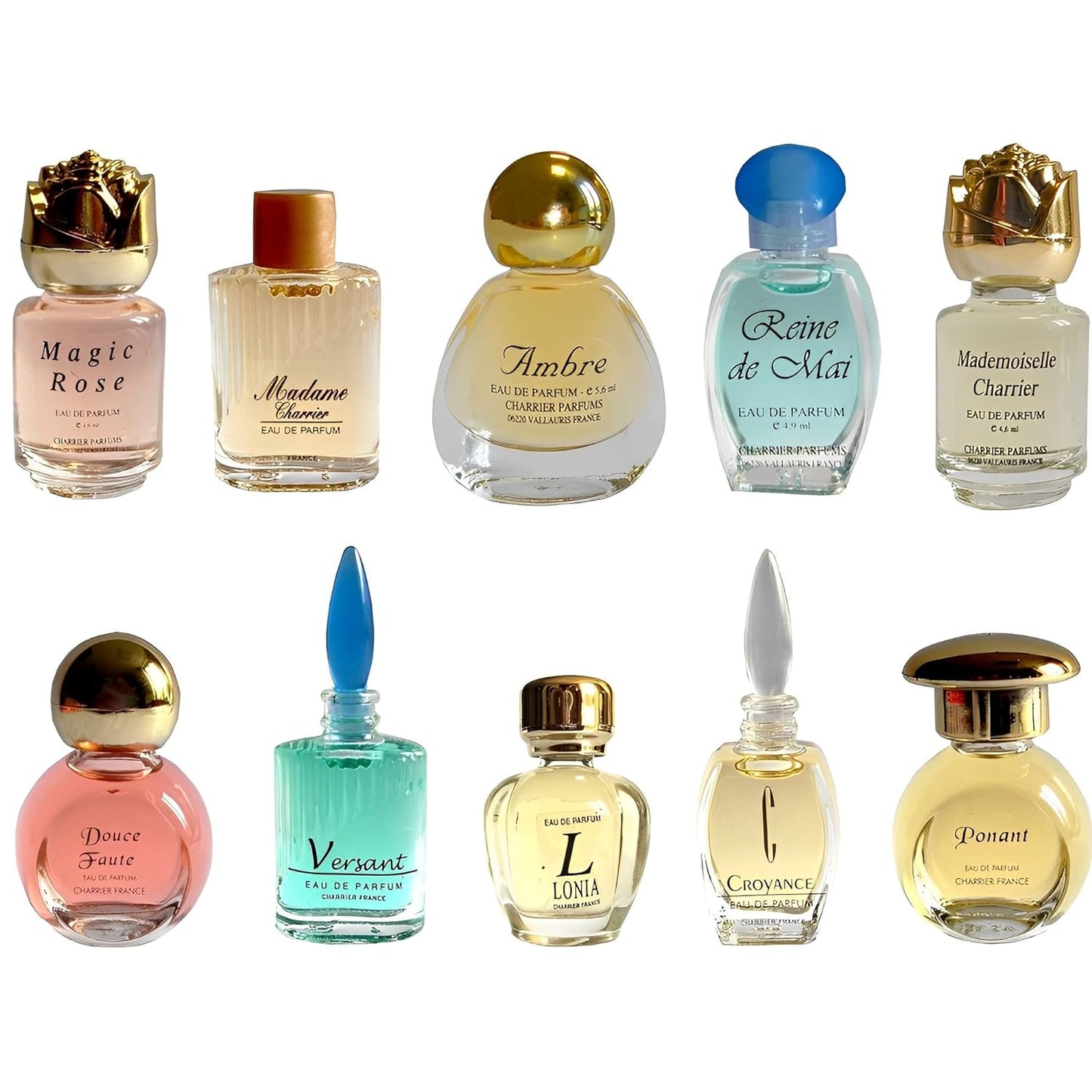 Charrier Parfums - 10 Eaux de Parfum Luxurious Gift Box - 52.7 ml - Made in Provence, France