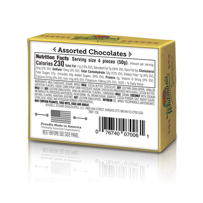 Russell Stover Whitman's Sampler Chocolate Box Assortment Box, An Assortment of Nutty, Chewy, Creamy Crispy Milk Chocolate Covered Candies and Dark Chocolate Covered Candies, 24 Ounce