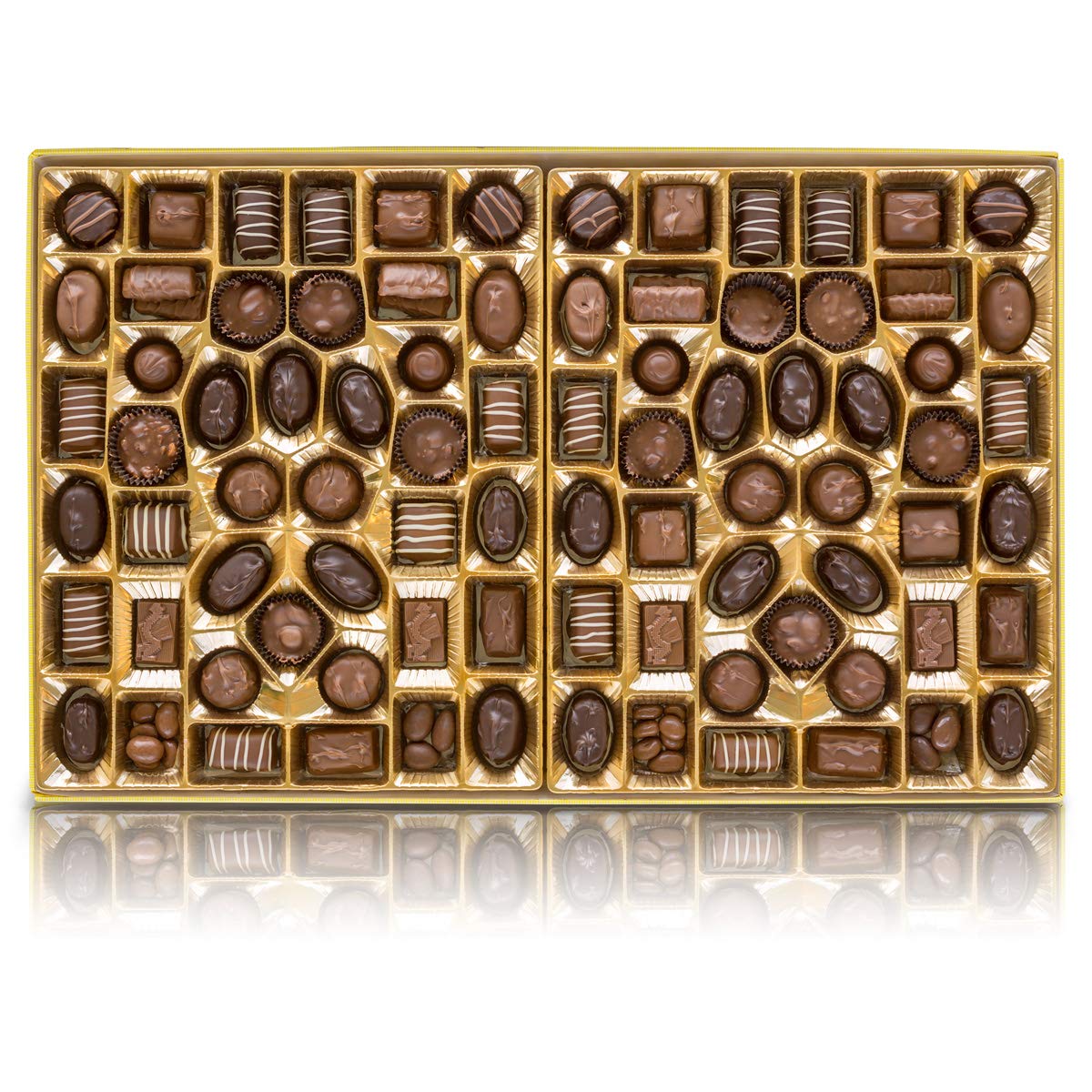 Russell Stover Whitman's Sampler Chocolate Box Assortment Box, An Assortment of Nutty, Chewy, Creamy Crispy Milk Chocolate Covered Candies and Dark Chocolate Covered Candies, 24 Ounce