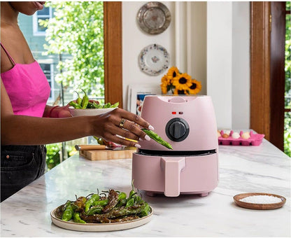 Bella 2-Quart Electric Air Fryer, Pink Matte