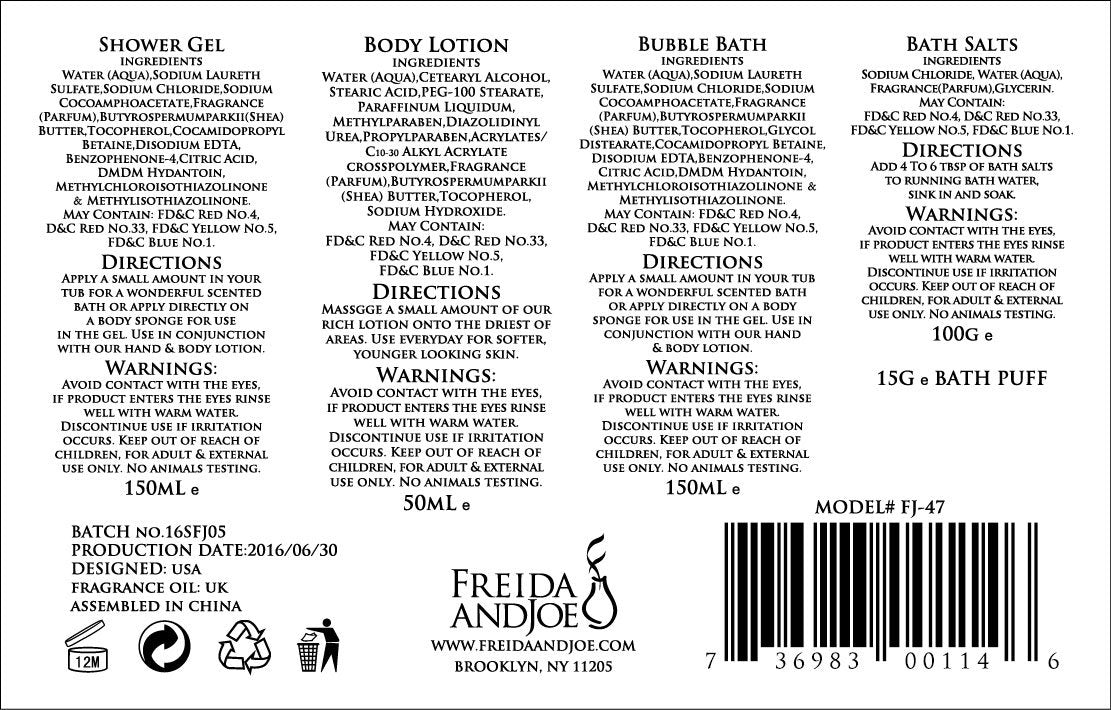 White Rose Jasmine Spa Set For Women body set