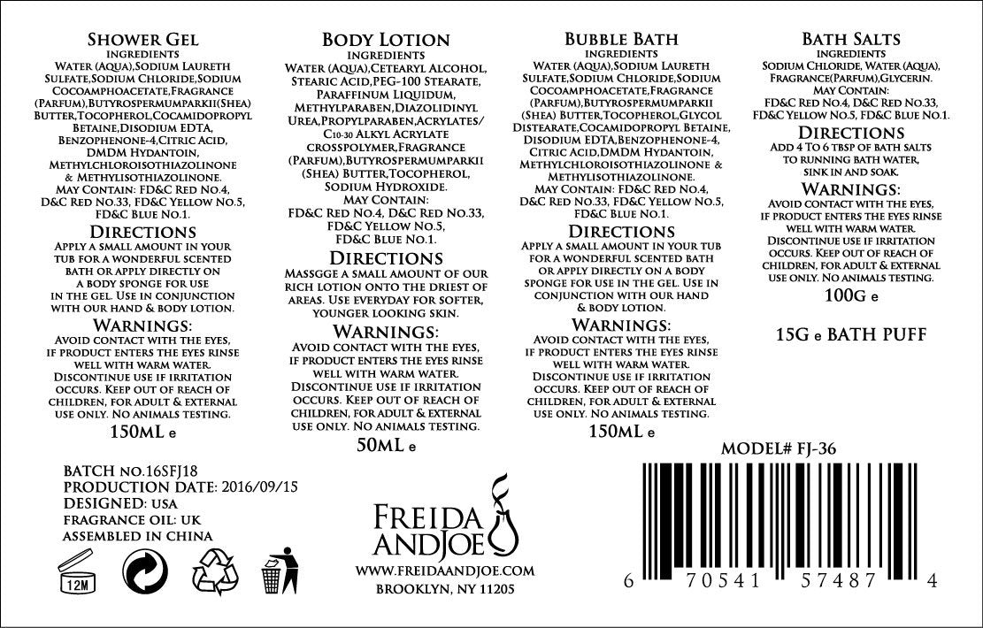 White Rose Jasmine Spa Set For Women body set