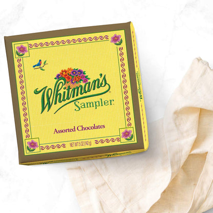 Russell Stover Whitman's Sampler Chocolate Box Assortment Box, An Assortment of Nutty, Chewy, Creamy Crispy Milk Chocolate Covered Candies and Dark Chocolate Covered Candies, 24 Ounce