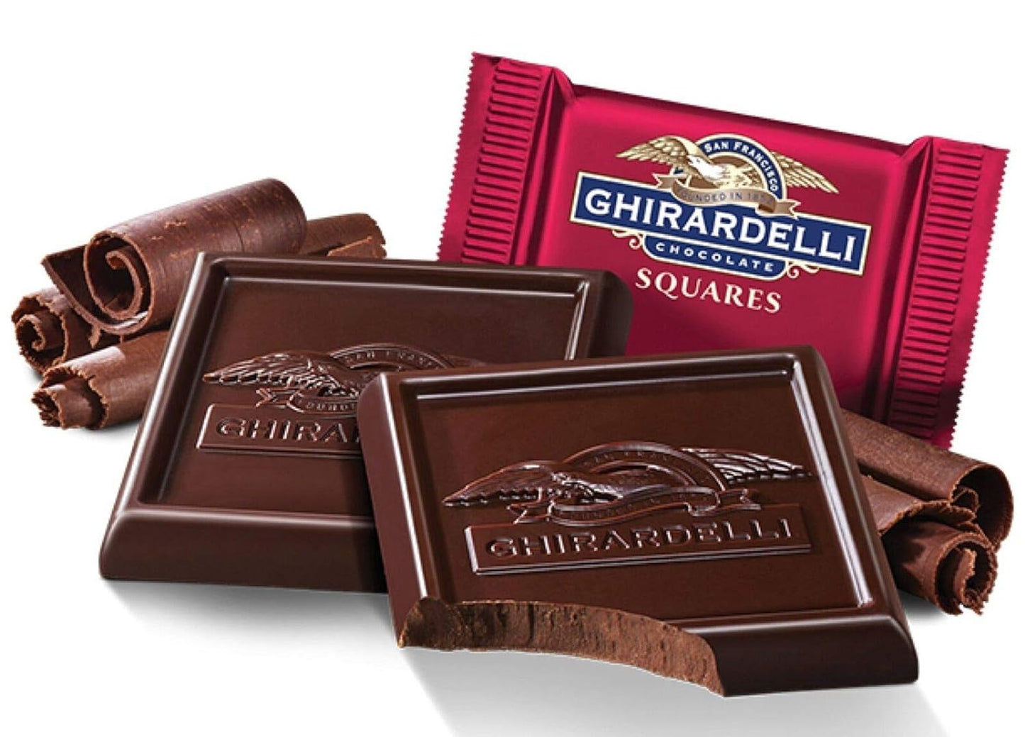 Ghirardelli Chocolate Squares Holiday Assortment, Individually Wrapped Candy, 14.8 Ounces