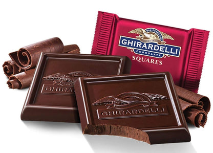 Ghirardelli Chocolate Squares Holiday Assortment, Individually Wrapped Candy, 14.8 Ounces