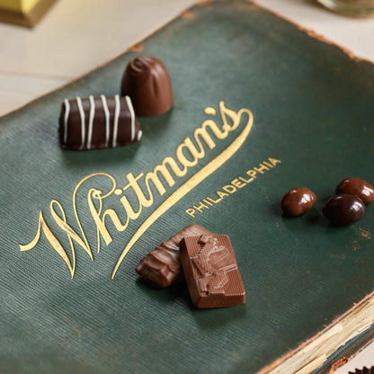 Russell Stover Whitman's Sampler Chocolate Box Assortment Box, An Assortment of Nutty, Chewy, Creamy Crispy Milk Chocolate Covered Candies and Dark Chocolate Covered Candies, 24 Ounce