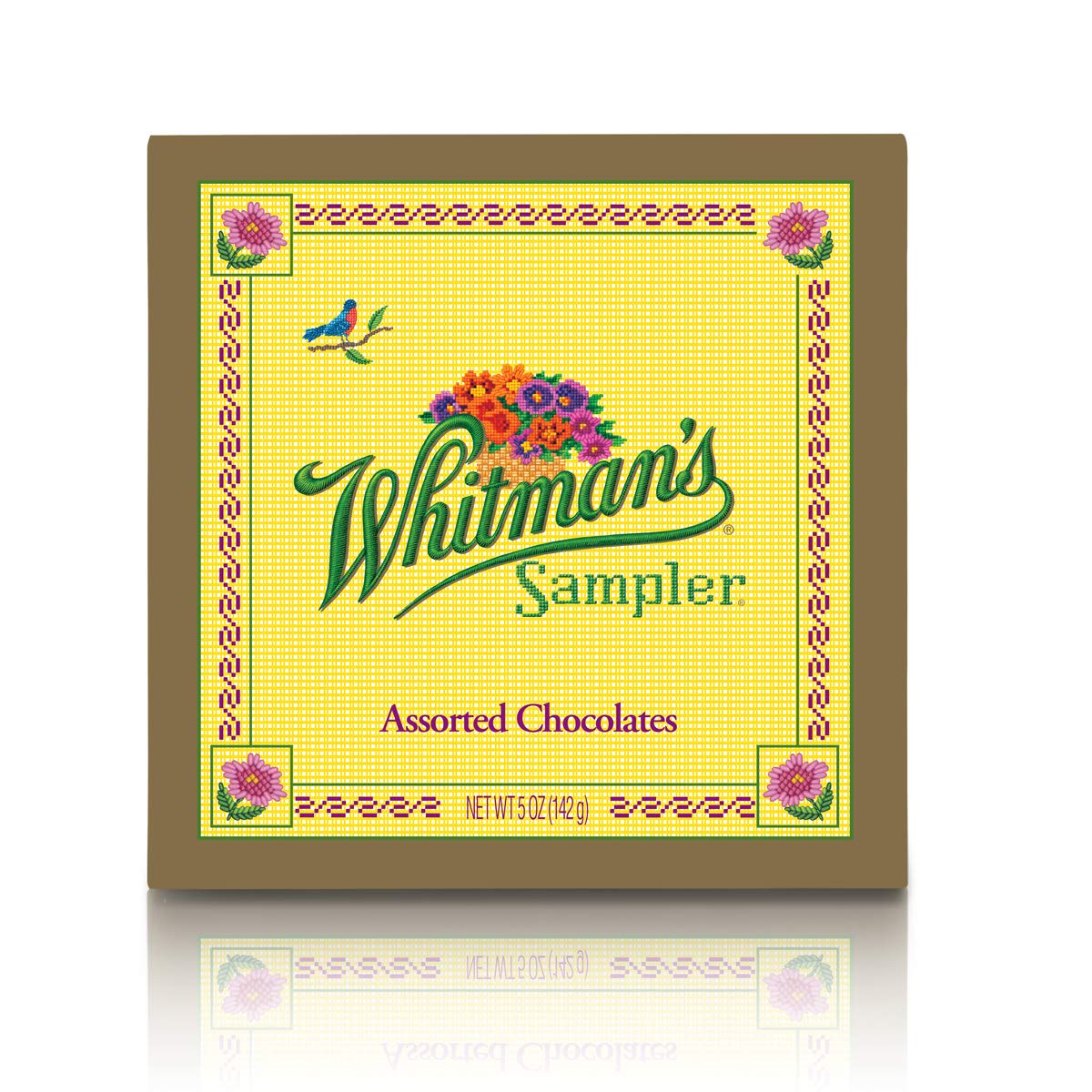 Russell Stover Whitman's Sampler Chocolate Box Assortment Box, An Assortment of Nutty, Chewy, Creamy Crispy Milk Chocolate Covered Candies and Dark Chocolate Covered Candies, 24 Ounce