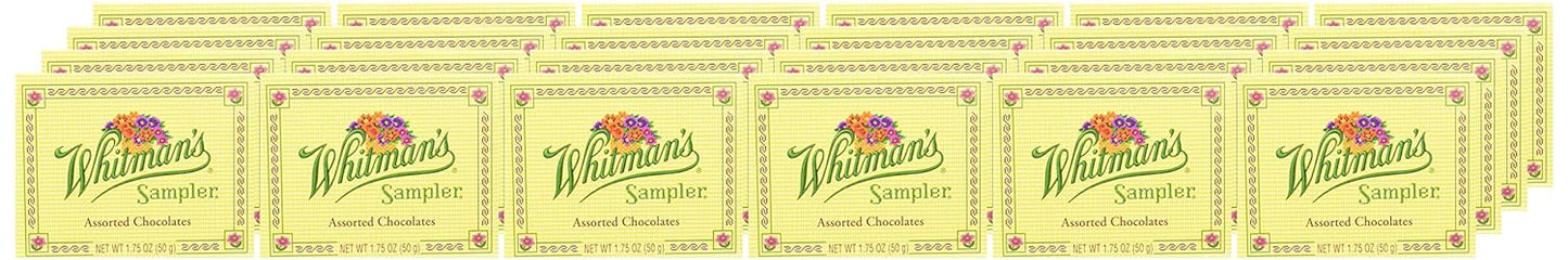 Russell Stover Whitman's Sampler Chocolate Box Assortment Box, An Assortment of Nutty, Chewy, Creamy Crispy Milk Chocolate Covered Candies and Dark Chocolate Covered Candies, 24 Ounce