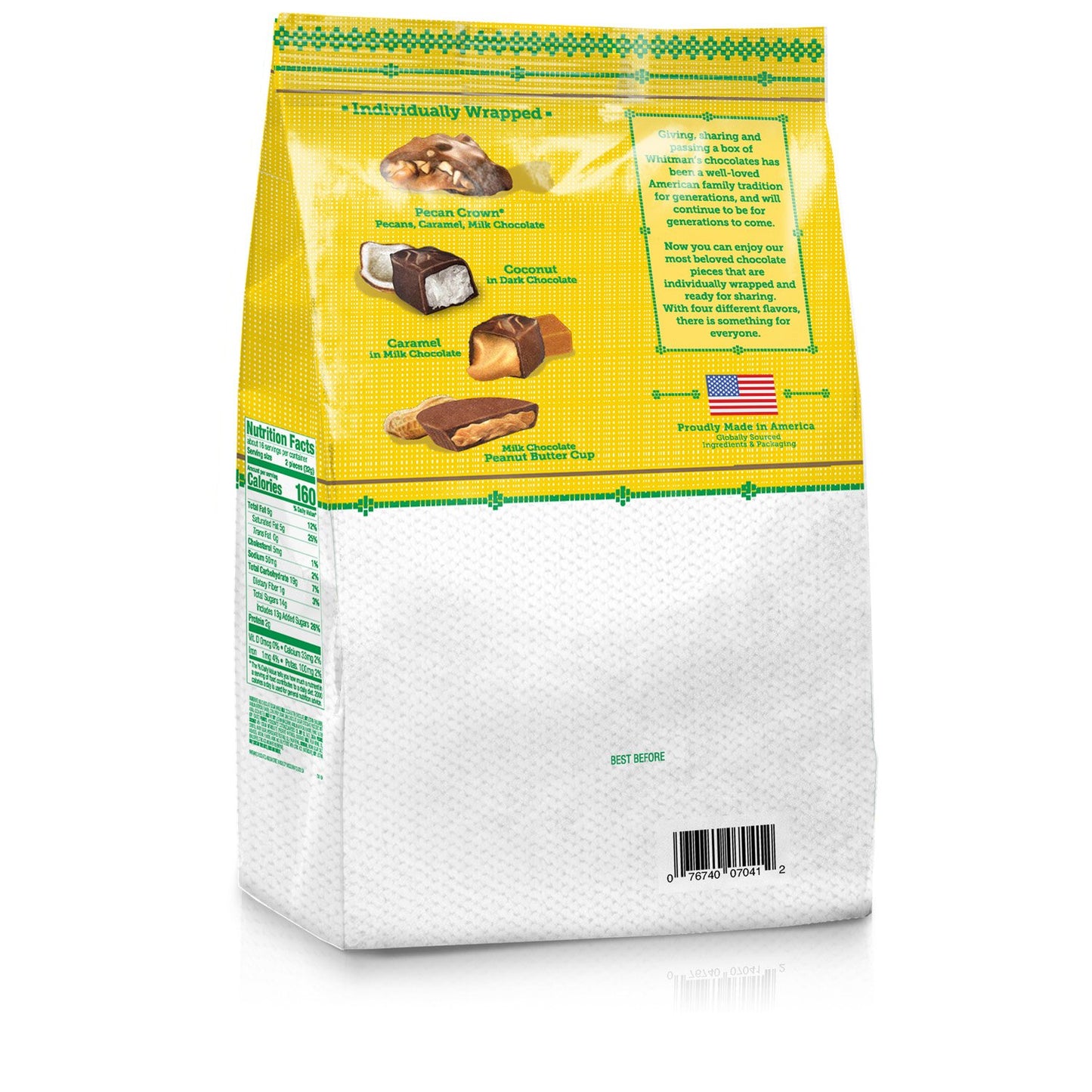 Russell Stover Whitman's Sampler Chocolate Box Assortment Box, An Assortment of Nutty, Chewy, Creamy Crispy Milk Chocolate Covered Candies and Dark Chocolate Covered Candies, 24 Ounce