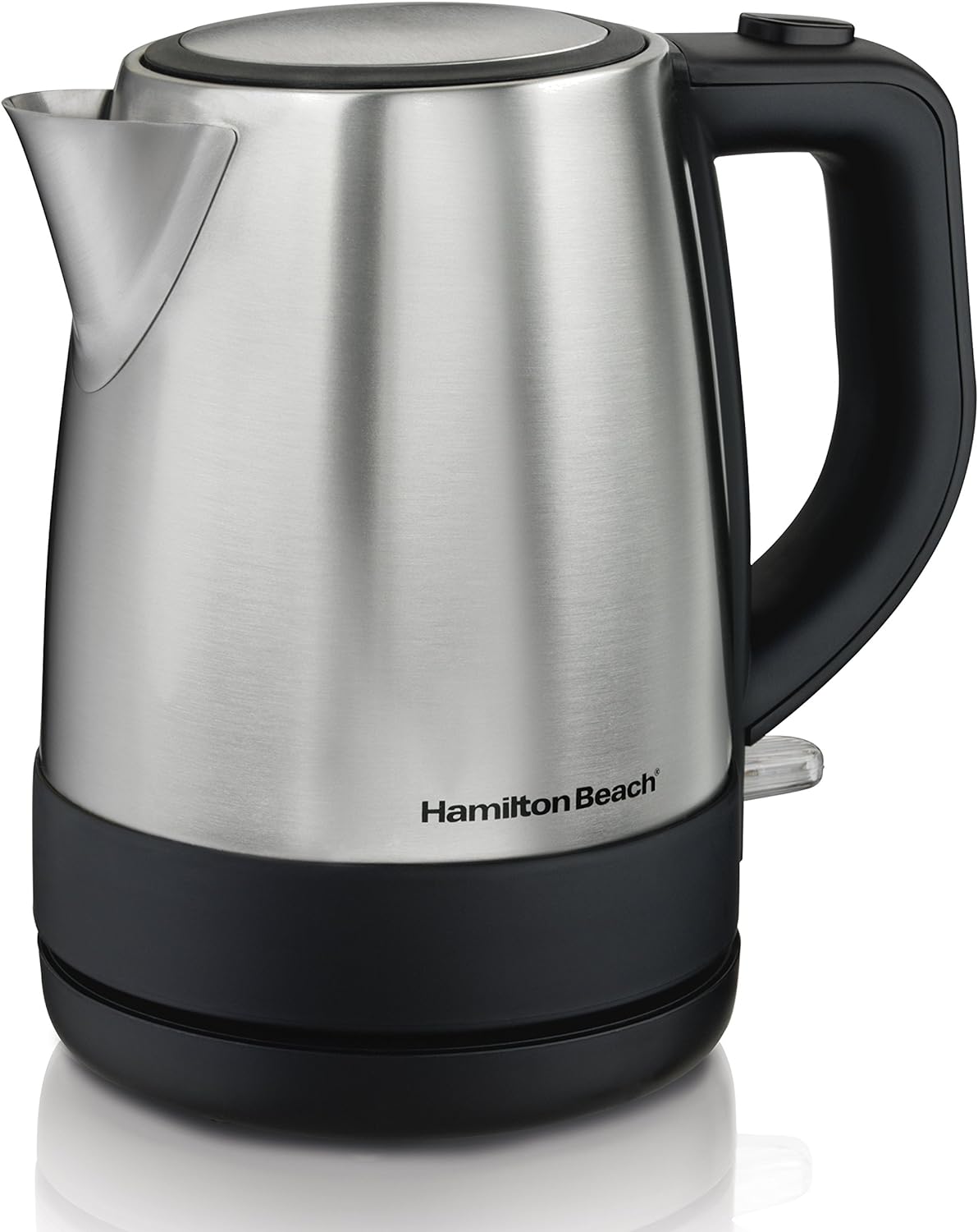 Hamilton Beach Electric Tea Kettle, Water Boiler & Heater, 1 L, Cordless, Auto-Shutoff & Boil-Dry Protection, Stainless Steel (40998)