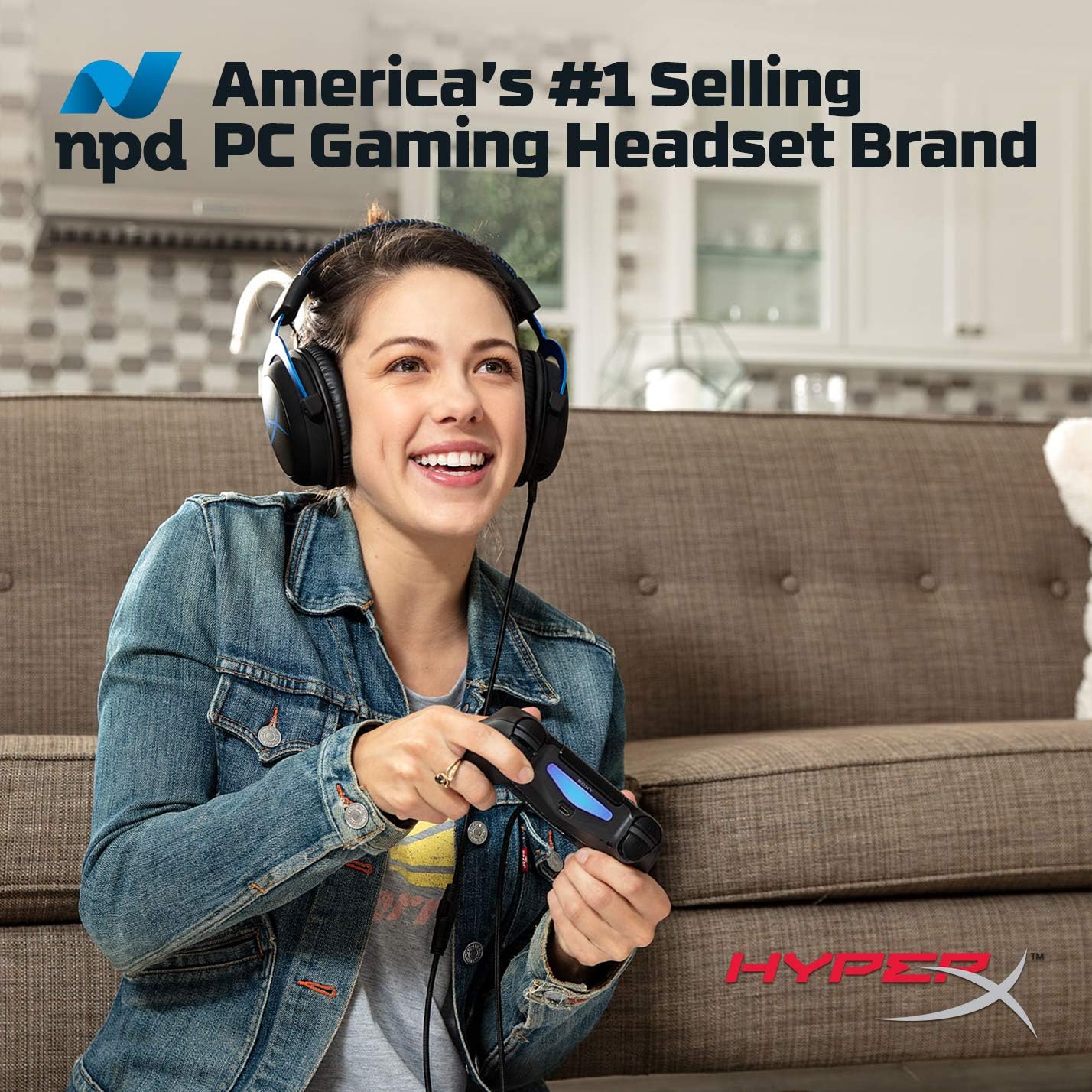 HyperX Cloud - Official PlayStation Licensed Gaming Headset for PS4 and PS5