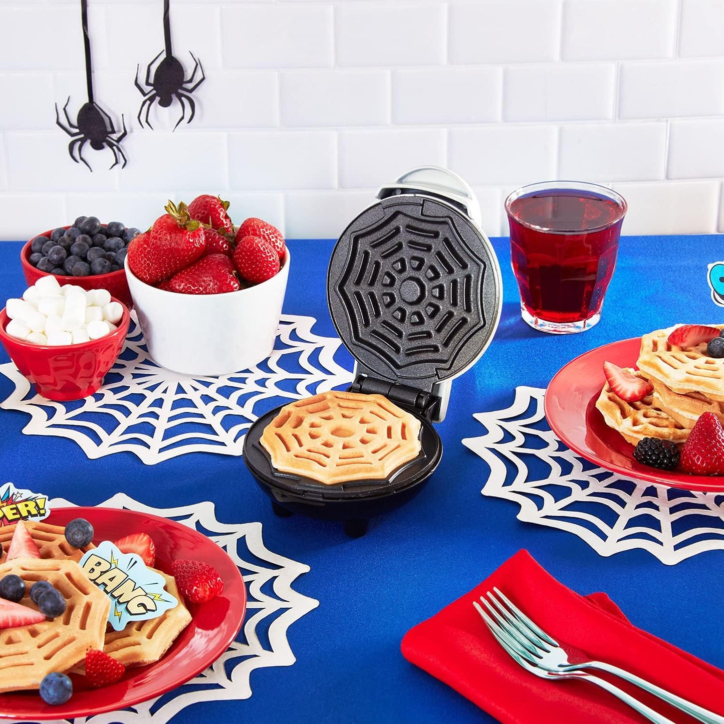 Dash Spiderweb Mini Waffle Maker Halloween