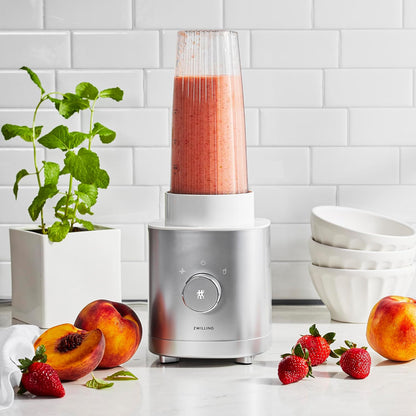ZWILLING Enfinigy 20-oz. Personal Smoothie Blender with App, Innovative German Engineering, Household Appliance, Silver