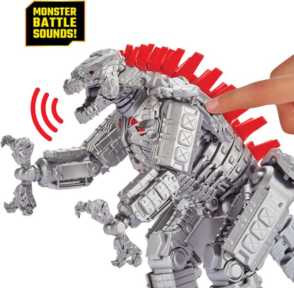 MonsterVerse MNG10000 Godzilla vs Kong 7" Deluxe Figures with Sounds-Battle Roar Mechagodzilla, Multi Colour, 7 Inch