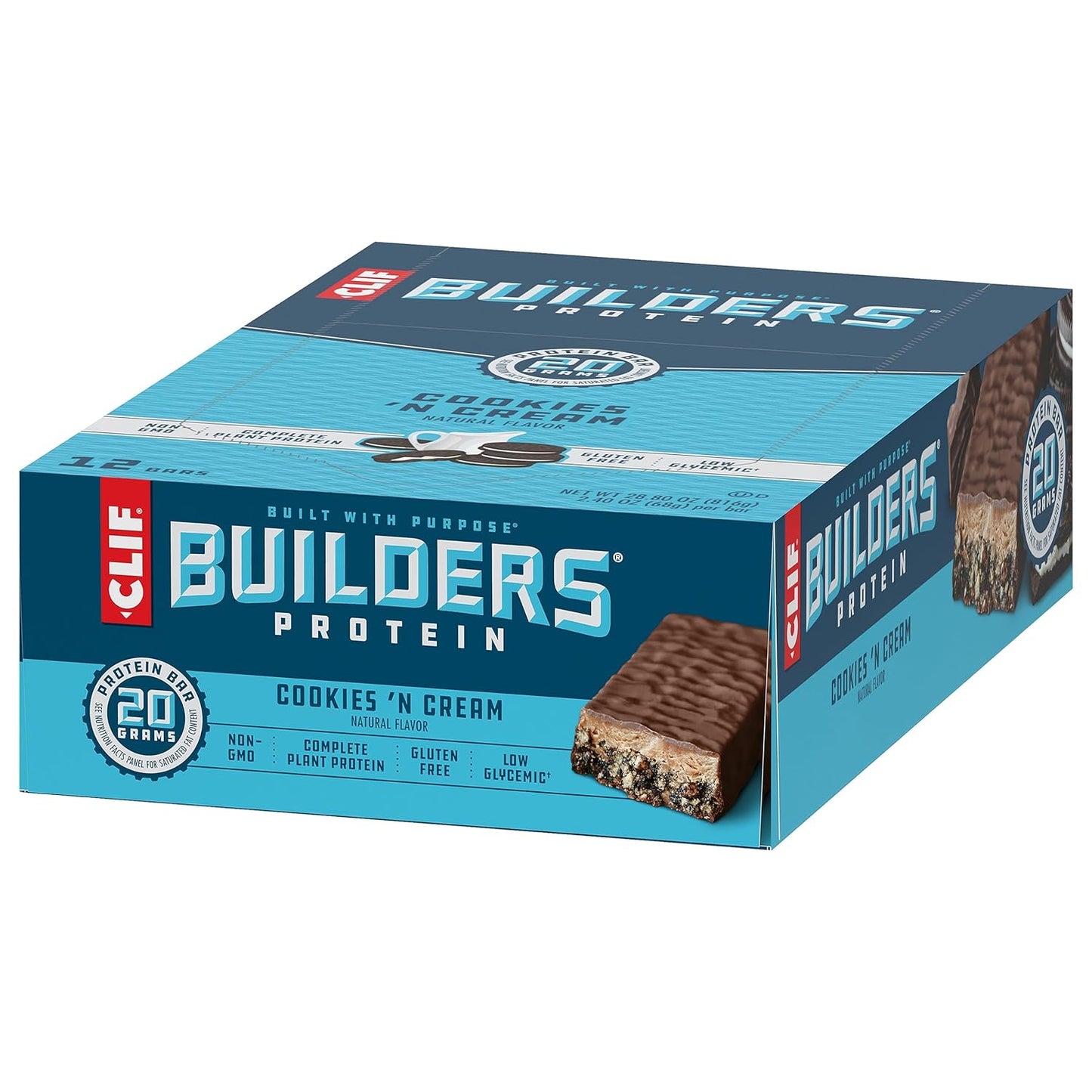 CLIF Builders - Chocolate Peanut Butter Flavor 2.4 oz. (12 Pack)