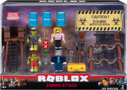 Roblox Action Collection - Zombie Attack Playset [Includes Exclusive Virtual Item]