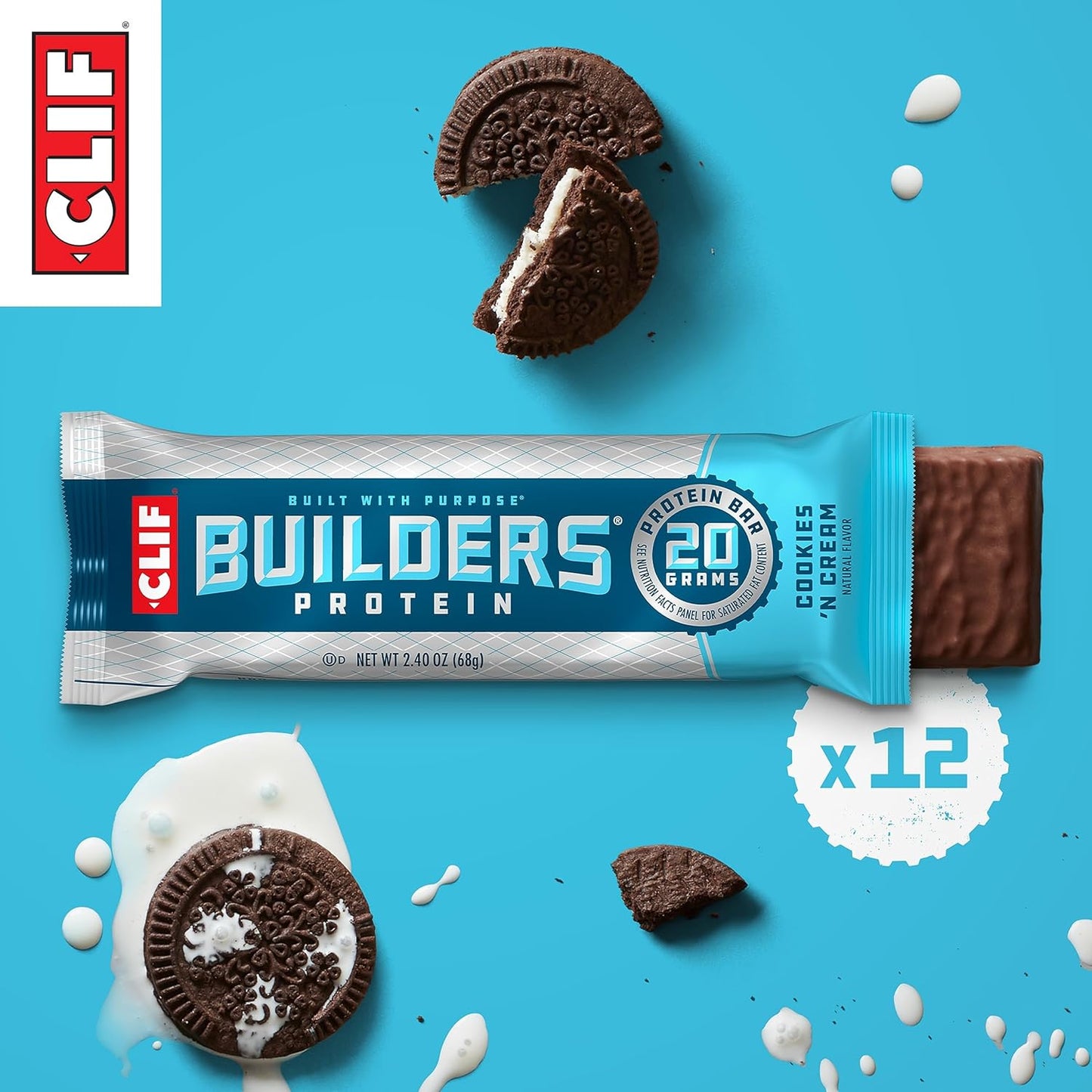 CLIF Builders - Chocolate Peanut Butter Flavor 2.4 oz. (12 Pack)