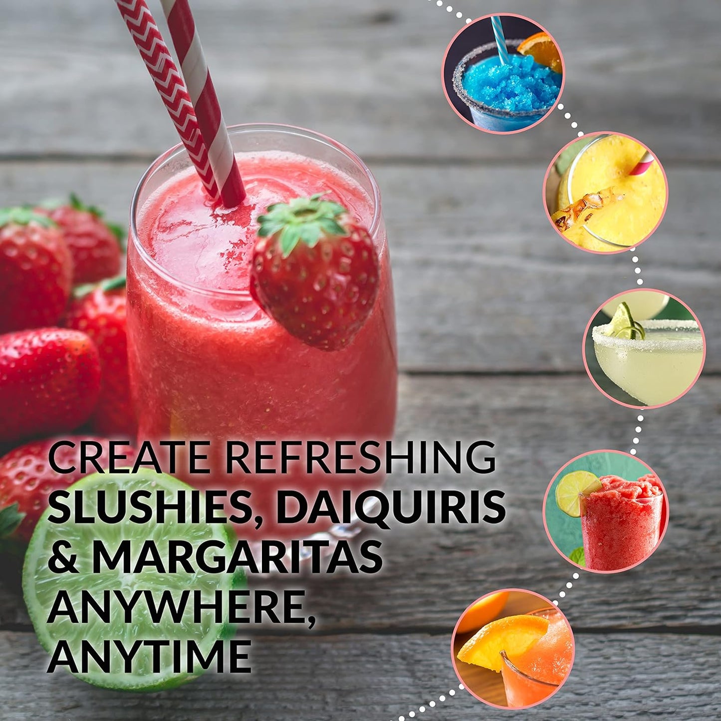 Nostalgia Retro Classic 40-Ounce Beverage Station Perfect Frozen Drink Machine for Slushies, Daiquiris, and Margaritas, 40 oz, Red