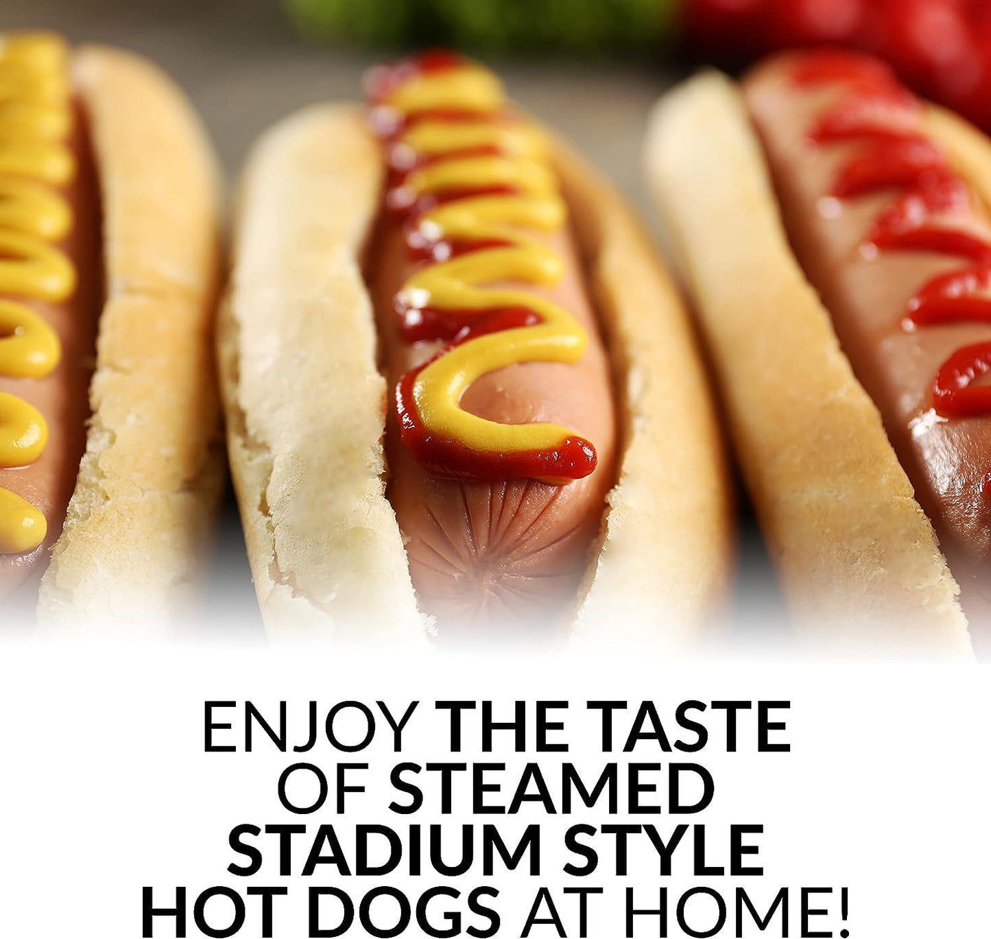 Nostalgia Extra Large Retro Classic Style Steamer Warmer, 20 Hot Dog and 6 Bun Capacity, Steam Bratwursts, Sausages, Vegetables, Fish, Dumplings, Original Red